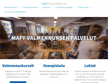 Tablet Screenshot of mafyvalmennus.fi